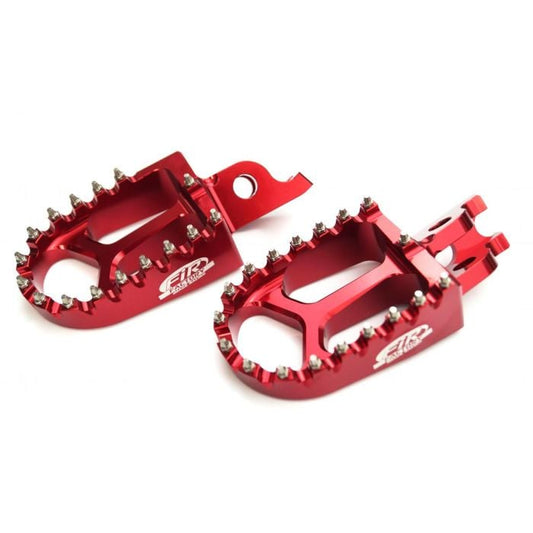 FOOT PEGS RED HONDA CR CRF, FIR ASF-01, CNC ALLOY