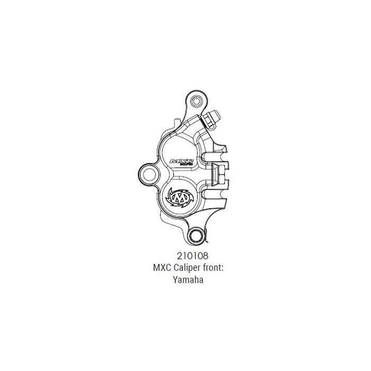 YAMAHA FRONT RACING CALIPER, MOTOMASTER 210108 MXC