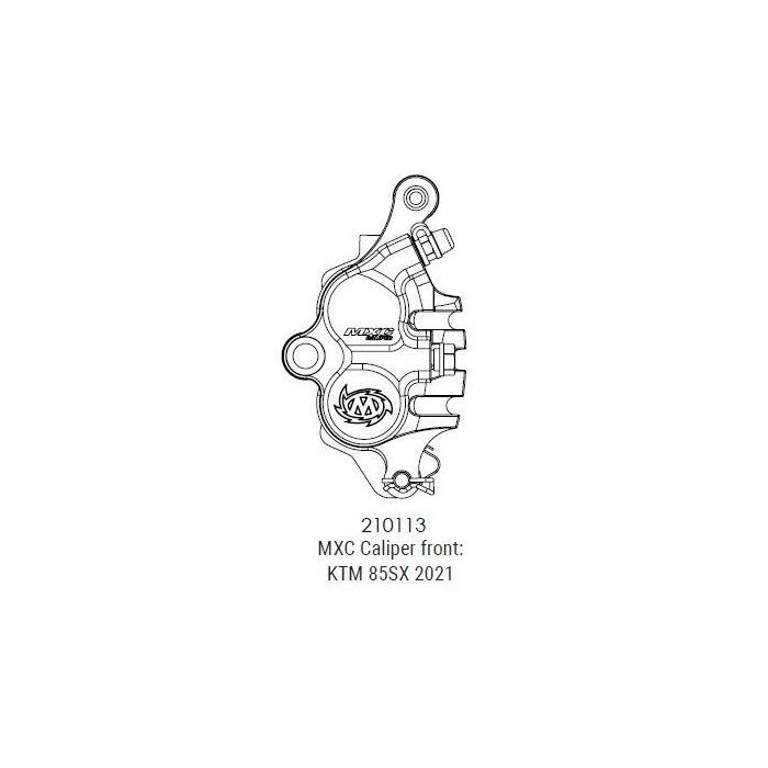 KTM 85 SX FRONT RACING CALIPER, MOTOMASTER 210113 MXC